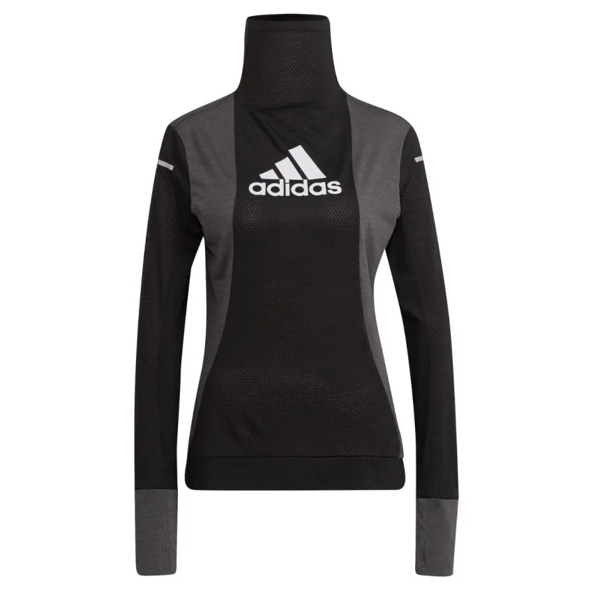 adidas Mujer Suéteres Block Ls Tee W Negro 