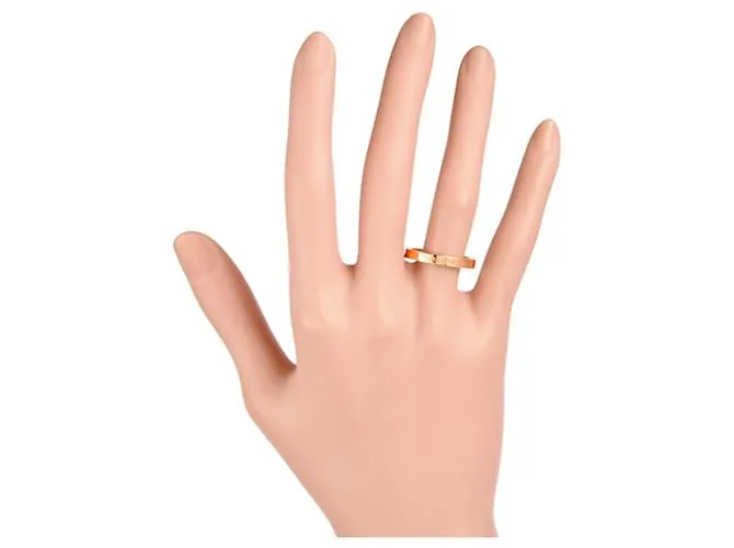 Anillo de banda plana de oro rosa de 18K Tiffany & Co. 