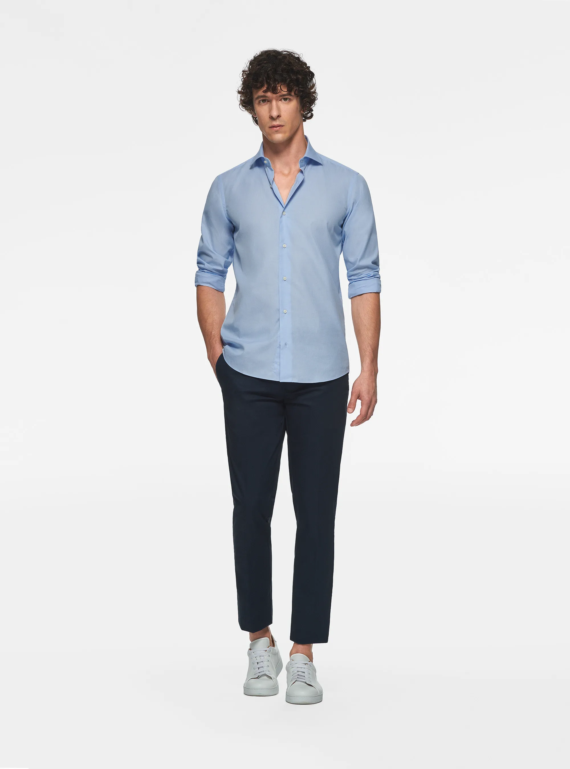 Camisa de algodón fil a fil