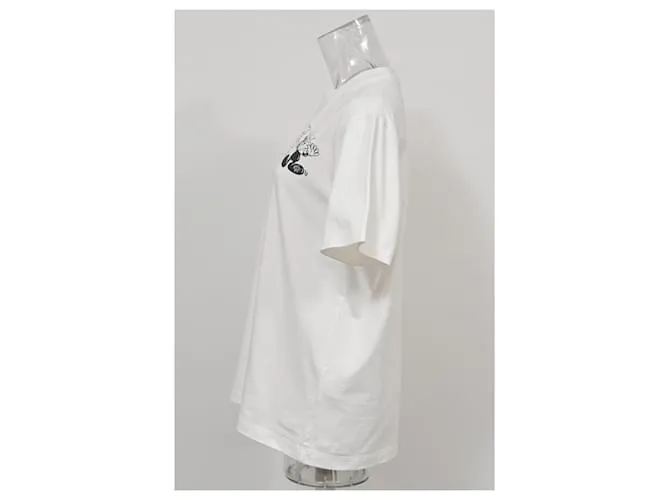 Camiseta Kenzo Boke Boy Estampada de Algodón Blanco 