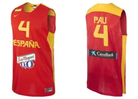 Camiseta Selección España Pau Gasol (600/rojo/amarillo)