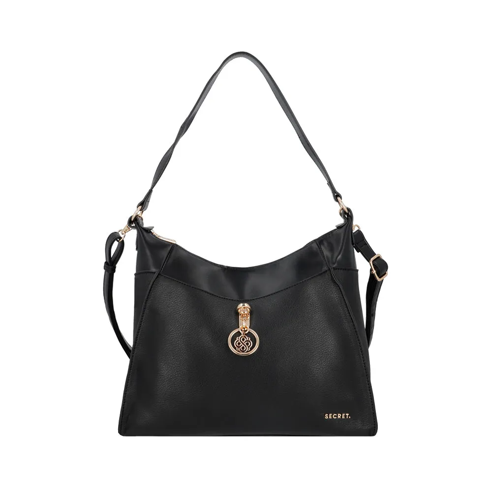 Cartera de hombro Mantua negra