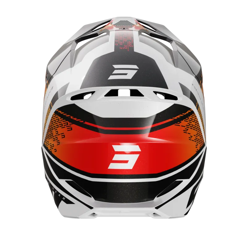 Casco de Cross Shot Furious Electron Naranja 