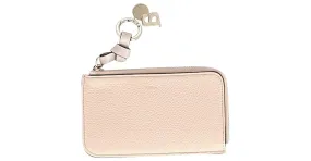 Chloé Monedero Chloe Alphabet en cuero color crema Blanco Crudo 
