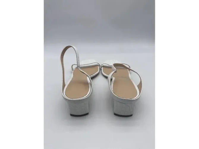CLUB MONACO Sandalias T.UE 37.5 cuero Blanco 