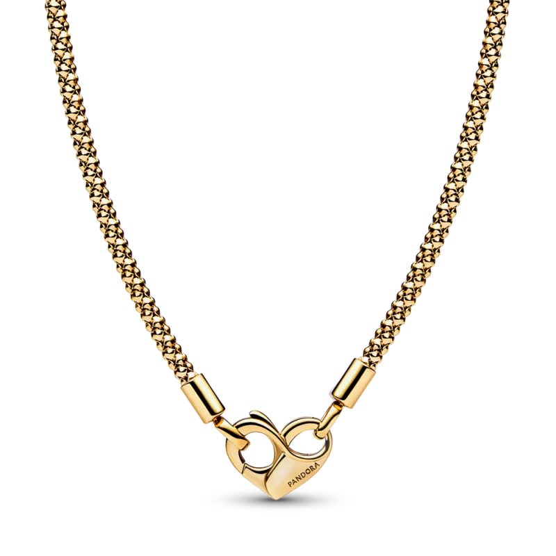 Collar Pandora baño oro 14k tachuelas 362451C00-45