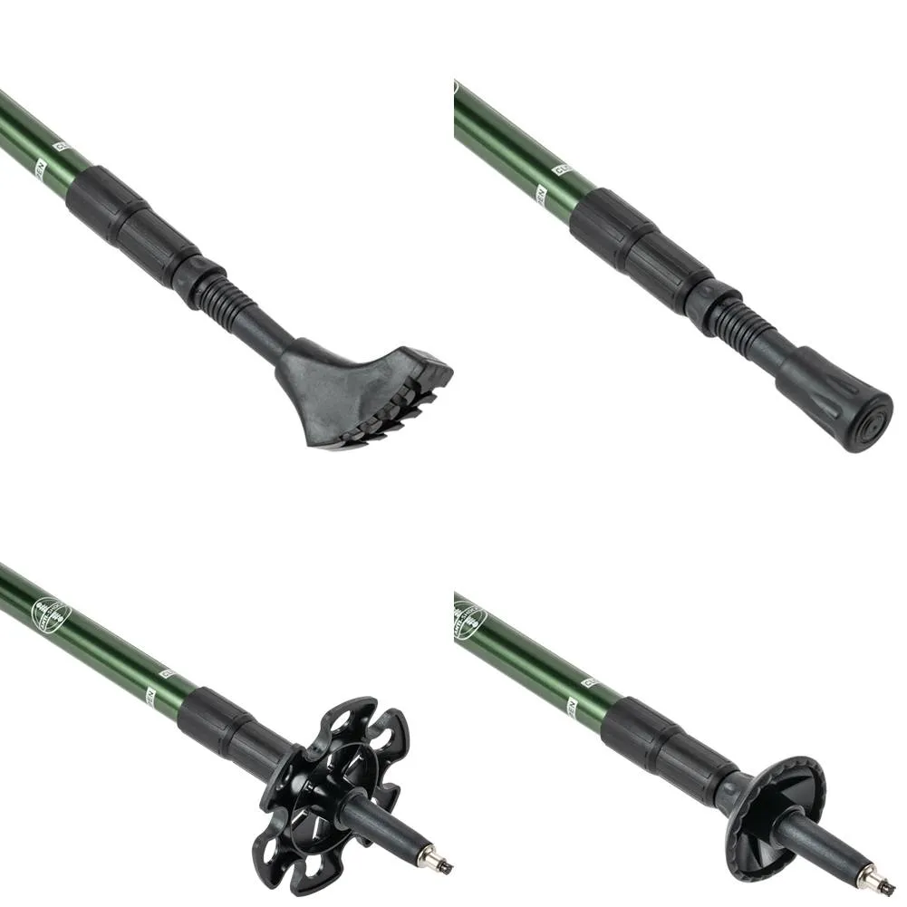GOGLAND Trekking Bastones de senderismo verde militar