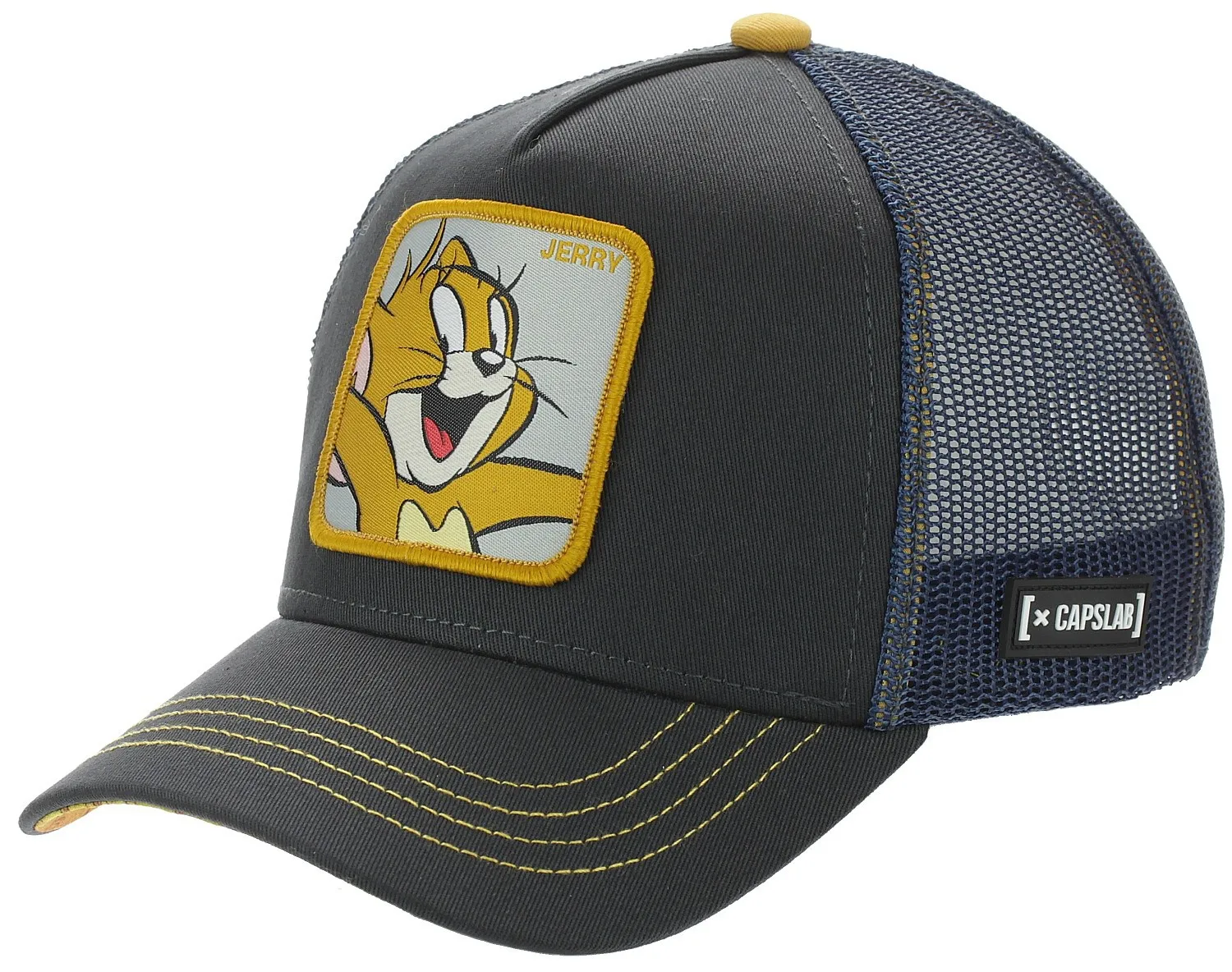 gorra con visera Capslab Tom and Jerry Trucker - Jerry/Graphite/Blue - men´s