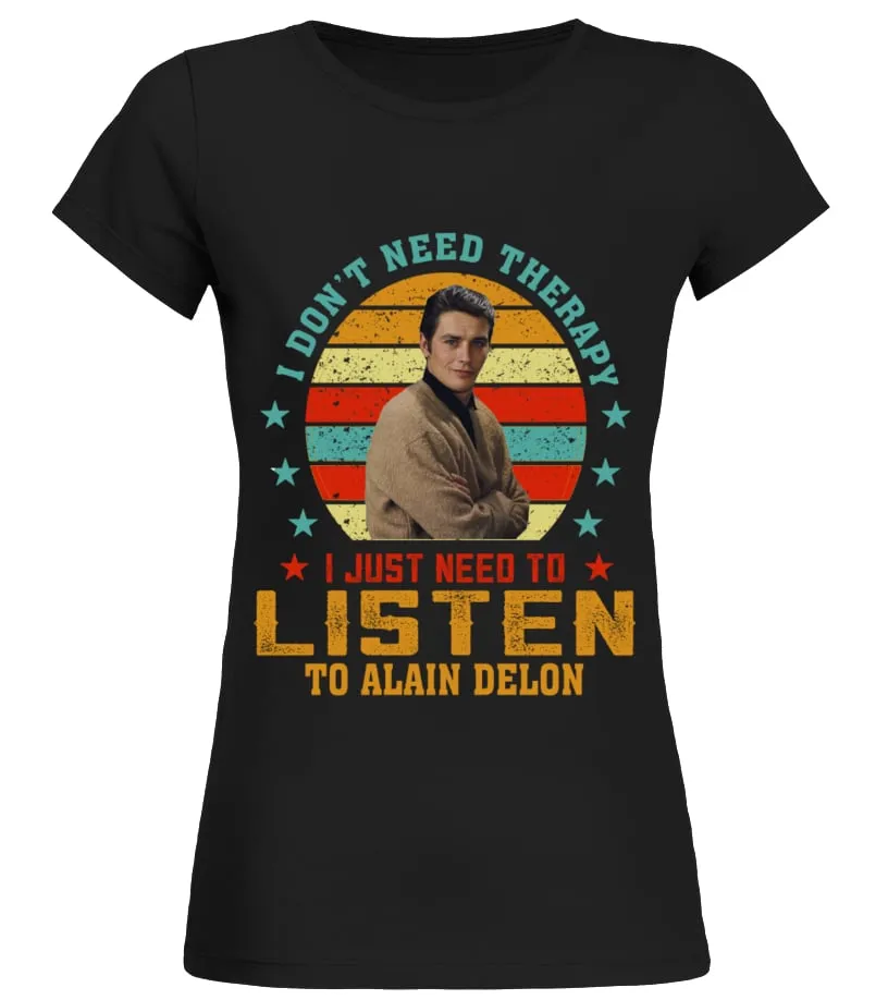 LISTEN TO ALAIN DELON Camiseta cuello redondo Mujer