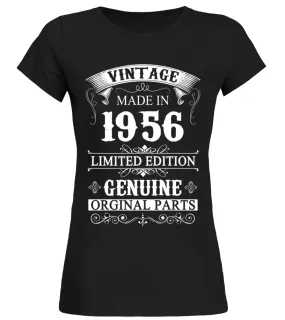 Made In 1956 - 61 Years Old Shirt - 61st Birthday Gift Ideas - Limited Edition Camiseta cuello redondo Mujer