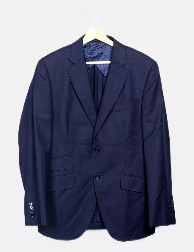 Massimo Dutti Americana cruzada azul marino