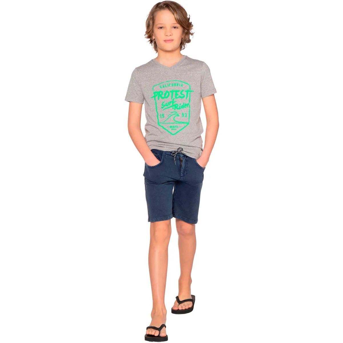 Pantalón Corto Niños Orlin Jr Shorts Protest Azul