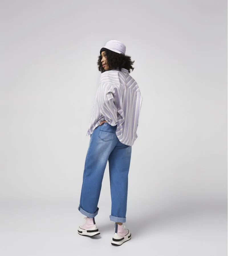 Pantalón Seasonal Denim Wide Leg Mujer Converse