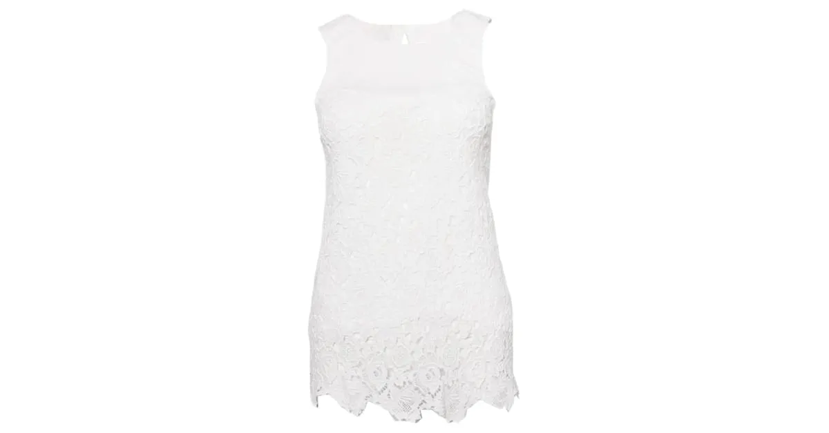 Patrizia pepe, Top encaje blanco. 