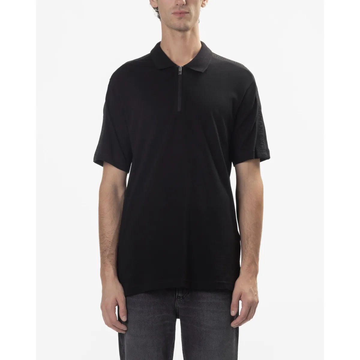 Polo piquet Armani Exchange 6DZFLC Negro