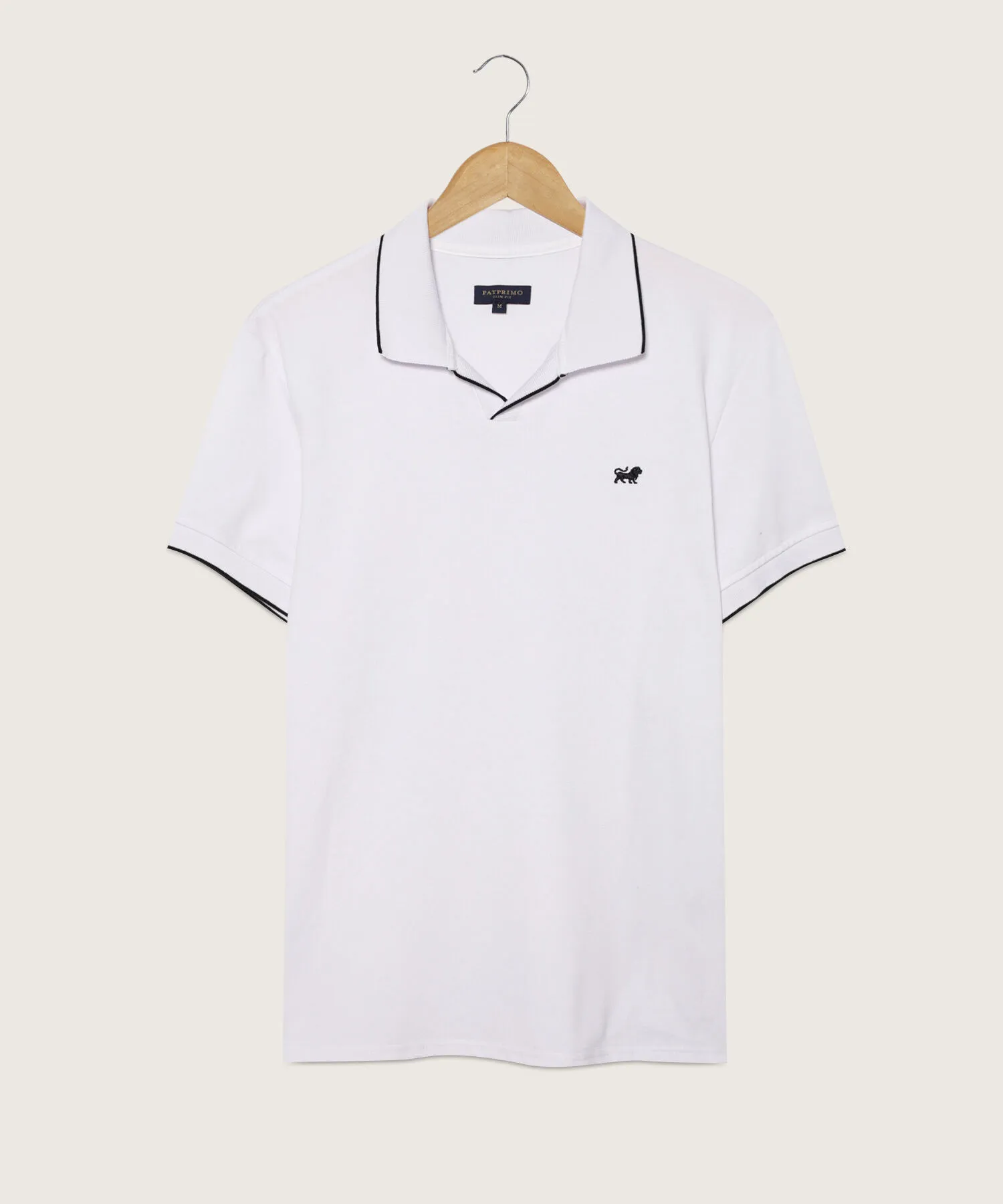 Polo Sport Unicolor, Cuello, Pechera Y Puños Tejidos Preteñidos, Silueta Slim Fit-