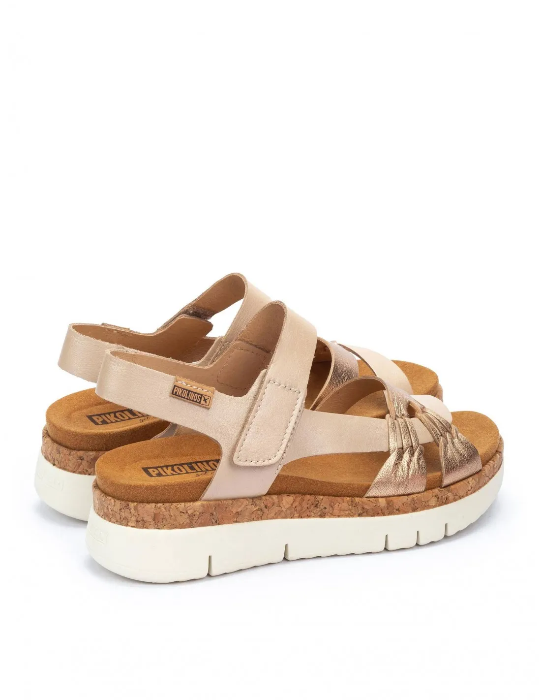 Sandalias Plataforma Tiras Rosa PIKOLINOS