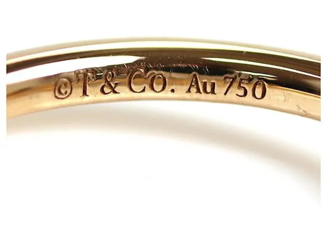Tiffany & Co Anillo de oro rosa Tiffany K18PG con alambre en T 
