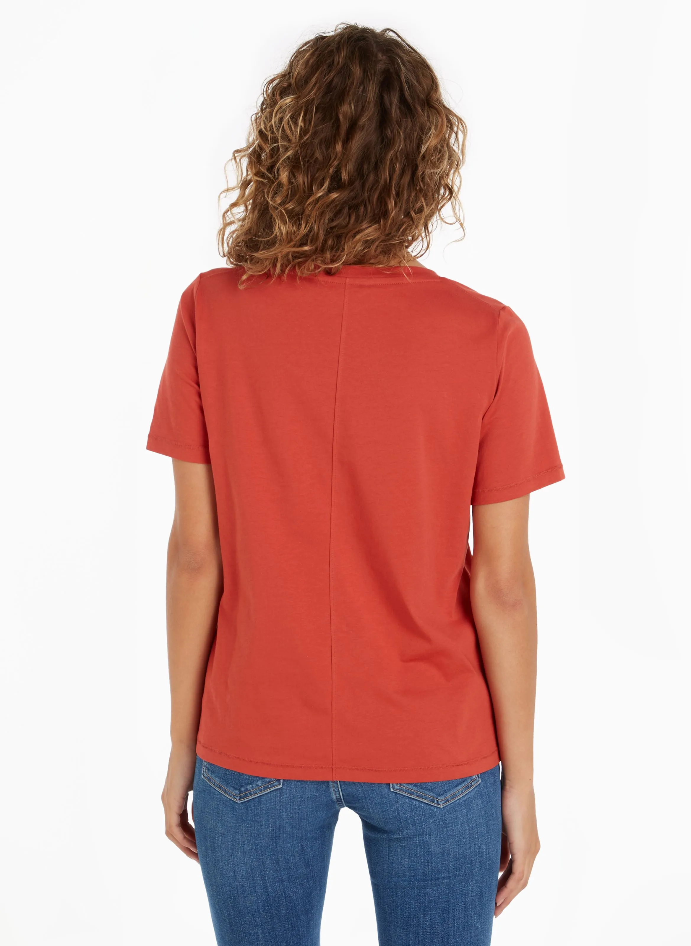 TOMMY HILFIGER Camiseta bordada de manga corta Helisson en rojo