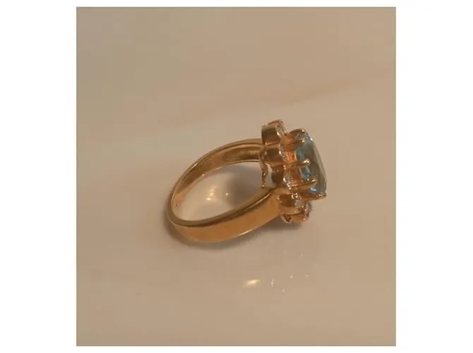 Vintage Anillos Azul claro 